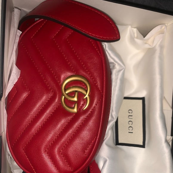 Gucci Waist/Belt Bag Red - Picture 1 of 2